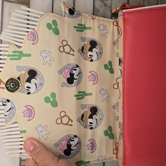 Disney Loungefly Mickey And Minnie Mouse Western Purse - Picture 3 of 13